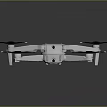 Professional White Drone Equipment Featuring Four Black Propellers And Modern Design