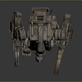 Mech Warrior Mech Soldier Machine Battlearm Mechanical Battlearm Machine Fighter Robot 3d model