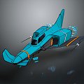 Modern fighter sci-fi fighter sci-fi fighter space fighter 3d model