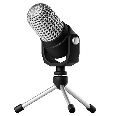 High Quality Headphone Speaker With Tripod Stand And Black Silver Design 3d model