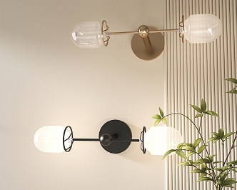 Wall lamp combination 3d model