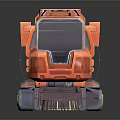Orange Tigerbot 03 Robotic Cleaning Appliance With Brush And Wheels For Daily Use