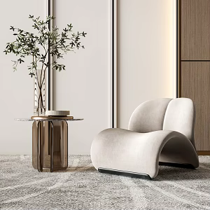 Modern single sofa 3d model