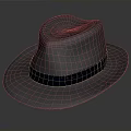 Classic Gray Fedora Hat With Dark Band As Daily Life Accessory