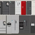 Refrigerator Double Door Refrigerator Built-in Refrigerator Mini Refrigerator 3d model