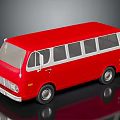 modern bus metro bus mini bus 3d model