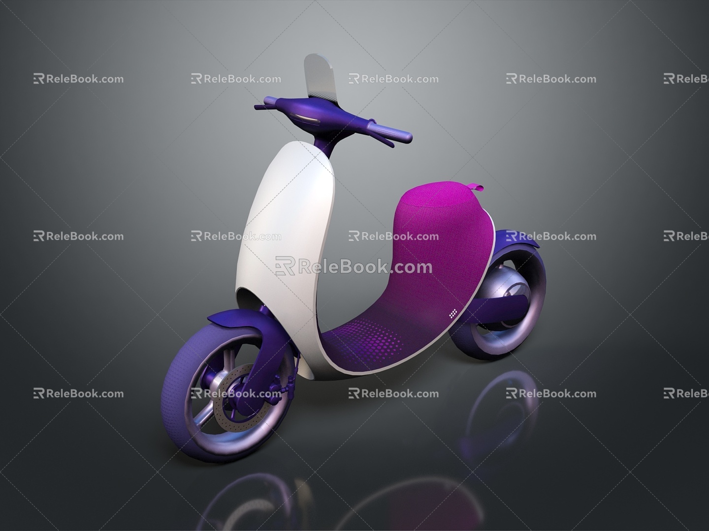 Scooter Motorcycle Two-wheeled Motocross Motorcycle Road Race Motorcycle Motor Vehicle 3d model