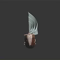 Classic Wooden Sailboat With White Sails And Vintage Deck Design Details