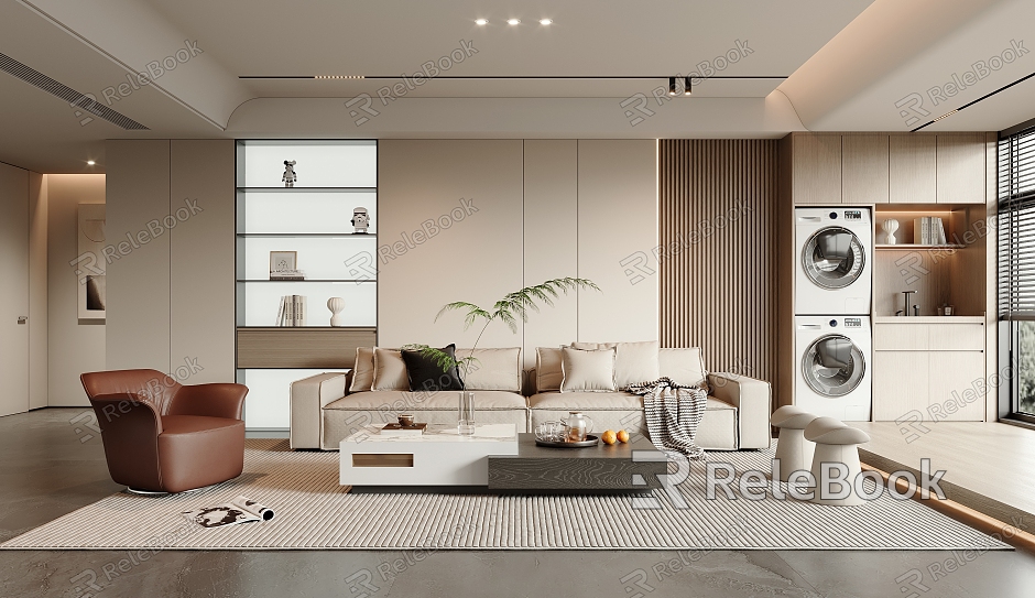 modern living room model