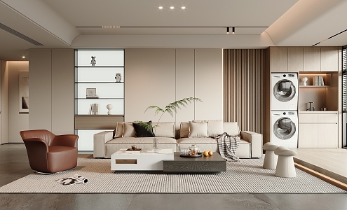 modern living room 3d model