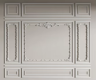 Jianou Line Carved Wall Panel 3d model