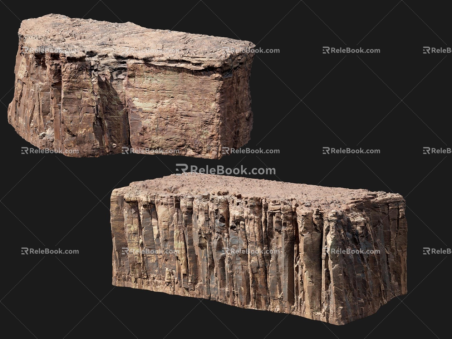 Cliff Cliff Terrain Stone Cliff Stone Yellowstone Weathered Rock Mountain Rock Gobi 3d model