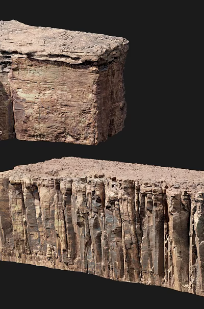 Natural Stone and Wood Decorative Blocks with Textured Rustic Surface Design 3d model Natural Stone and Wood Decorative Blocks with Textured Rustic Surface Design 3d model