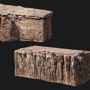 Cliff Terrain Stone Cliff Stone Yellowstone Weathered Rock Mountain Rock Gobi 3d model