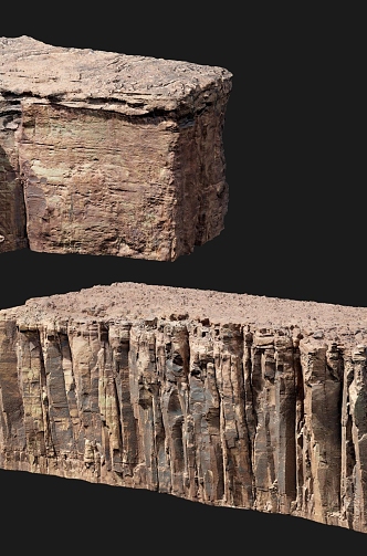 Cliff Terrain Stone Cliff Stone Yellowstone Weathered Rock Mountain Rock Gobi 3d model