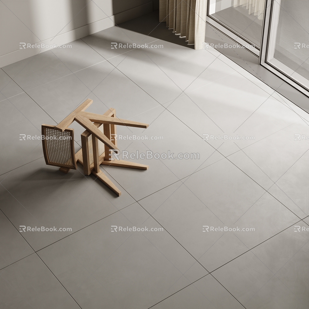 Modern Matte Floor Tile 3d model