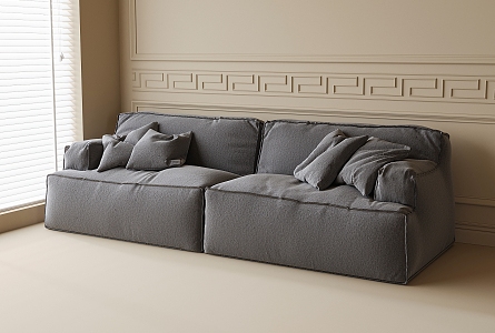 Double sofa leisure sofa 3d model