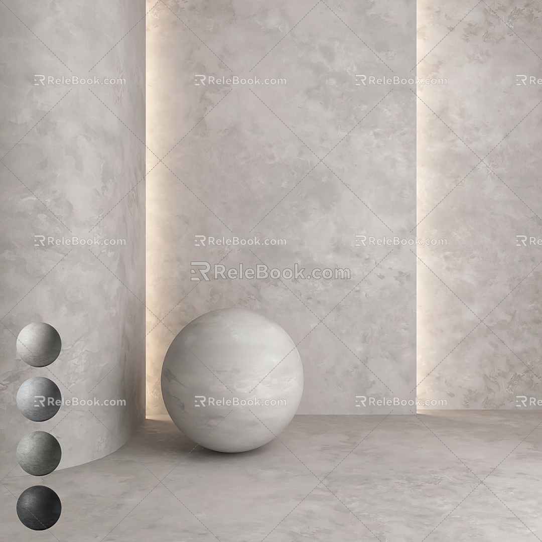 Modern wall texture plaster 3d model