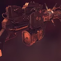 Sci Fi Rifle Launcher Power Atomic Gun Photon Gun Particle Gun PBR Shotgun 3d model