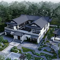 Siheyuan Villa in Soviet Style 3d model