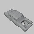 Destroyed car 3d model