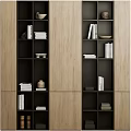 Modern Two Tone Wooden Bookcase With Spacious Open Shelves For Storing Books And Elegant Decorations