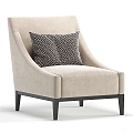 Modern Leisure Chair Single Sofa Leisure Chair 3d model