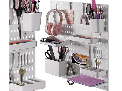 Storage Rack Storage Box Office Supplies File Storage Rack 3d model