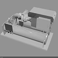 Industrial Equipment With Motor Piping Control Cabinet And Steel Base Frame Structure