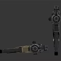 Tactical Assault Rifles With Black And Brown Finish And Tactical Rail Systems