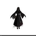 Mystical Beast Character Design With Lion Head And Gray Robe Chains Belt