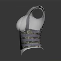 Various Colored Fashion Vests With Straps And Mesh Details In Different Styles