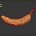 Fresh Yellow Banana with Brown Spots on Black Background and Clear Reflection