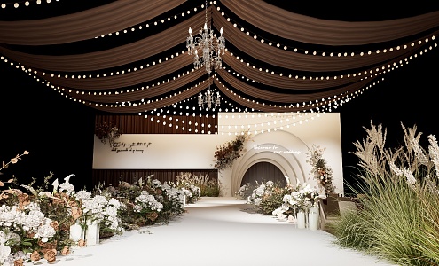 Jane's wedding scene 3d model