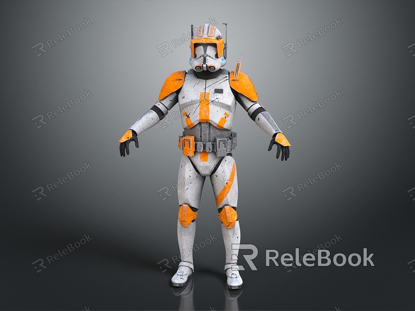 Modern Game Character Sci-Fi Warrior Future Warrior Super Soldier Super Soldier model