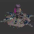 Modern Sci-Fi Equipment Sci-Fi Items Sci-Fi Components High-Tech Components 3d model