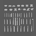 Gypsum Cornice Display Of Various Decorative Profiles And Shapes For Interior Design