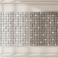Modern Wall Decorations Featuring Mosaic Patterns Wavy Textures and Colorful Tiles 3d model