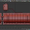 Rustic Brown Cylindrical Industrial Equipment With Metal Construction Pipe Connections And Orange Stripe