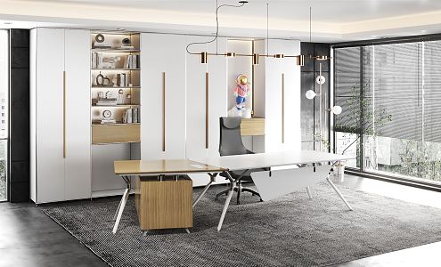 Modern Office Desk 3d model