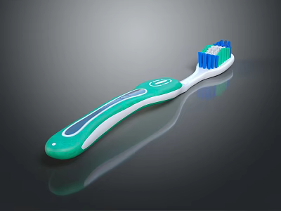 Modern toothbrush Ordinary toothbrush Electric toothbrush 3d model