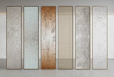 Modern Screen Partition Glass Screen Partition Glass Screen Glass Partition 3d model