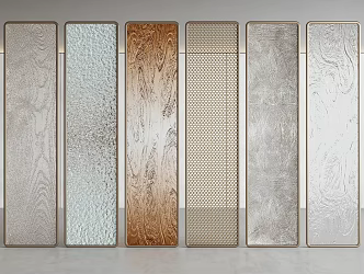 Modern Screen Partition Glass Screen Partition Glass Screen Glass Partition 3d model
