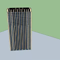 Modern High Rise Office Building With Glass Facade And Exterior Design