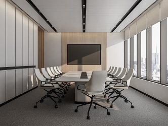 Modern Conference Room 3d model