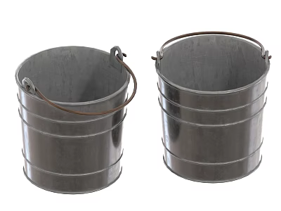 Iron bucket iron bucket 3d model