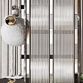 Modern Stylish Room Dividers With Metal Frames Glass Panels And Geometric Patterns