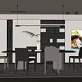 Modern Restaurant 3d model