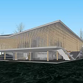 Modern Exhibition Hall Architecture Museum Architecture Hotel Architecture Public Buildings 3d model