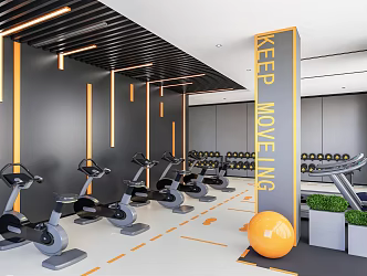 Gym Fitness Equipment 3d model